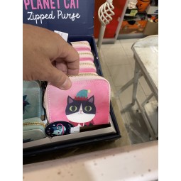 Portafogli gatto rosa NUOVO